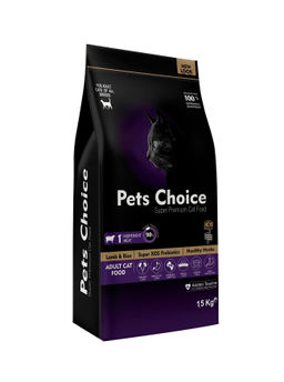 Для взрослых кошек с ягненком (Pets Choice Adult Cat - Lamb 1,5 kg) 64272