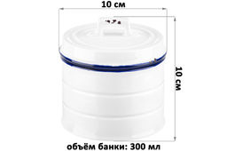 Банка д/хранения 300 мл 10*10*10 см Rustique collection + крышка, круглая - Elan gallery фото 2