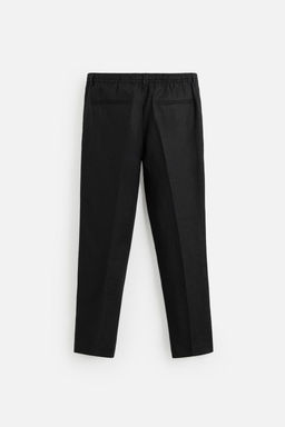 REGULAR FIT 100% LINEN TROUSERS - Zara фото 7