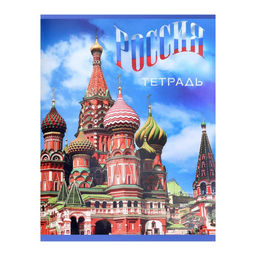 Цена за 4 шт. Тетрадь 96 листов в клетку Calligrata Россия, обложка мелованный картон, блок №2, белизна 75% (серые листы), МИКС  фото 2