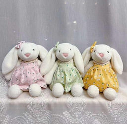 Зайка в платье "прованс", 25см. (Белоруссия)