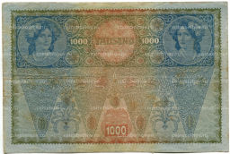 1000 крон 1902 года Австрия  Надпечатка