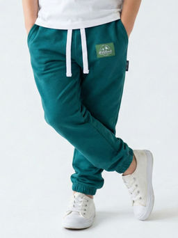 Спортивные штаны на резинке 22-9816 зеленый - Mini maxi фото 2