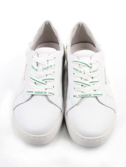 03-M17-30 WHITE Полуботинки женские (натуральная кожа)