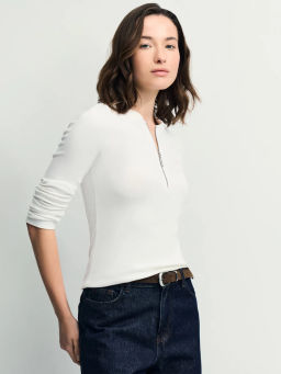 Джемпер на молнии из хлопка / Zarina