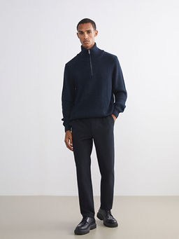 Dik Yaka Erkek Triko Kazak