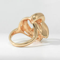 Кольцо металл Тренд тройной круг, цвет золото, размер 17 - Qf фото 2