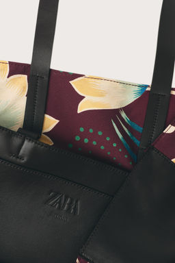 BOLSO SHOPPER DETALLES PIEL LIMITED EDITION / Negro - Zara фото 5