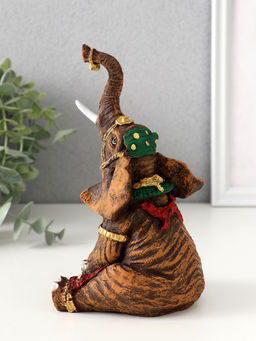 Фигурка полистоун «Слон индийский сидит», 17.5×8.5×9 см