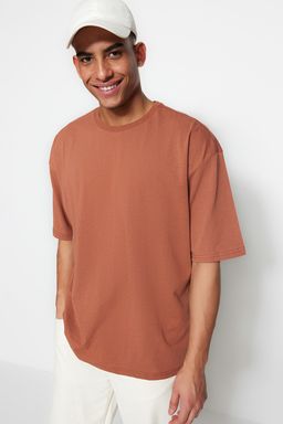 TRENDYOL MAN Siyah Basic Bisiklet Yaka Oversize/Genis Kesim K?sa Kollu T-Shirt TMNSS22TS0317 - Trendyolmilla фото 3