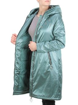F03 GREEN Куртка демисезонная женская (100 гр. синтепон) - Фабричный китай фото 9