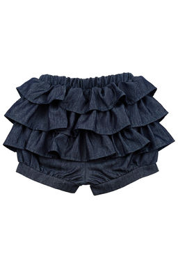 Джинсовые шорты для девочки UD 4334 т.джинс - Mini maxi фото 3