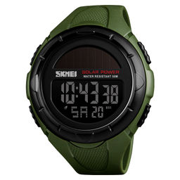 Мужские наручные часы Skmei 1405army-green Солнечная батарея