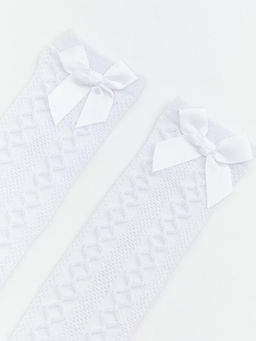 Fiyonk Detayl? K?z ?ocuk Diz Alt? ?orap 2li