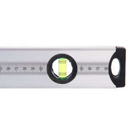 Уровень строительный алюминиевый Lamboss, 3 глазка, 40см