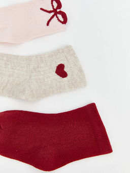 Desenli K?z Bebek Soket ?orap 5li