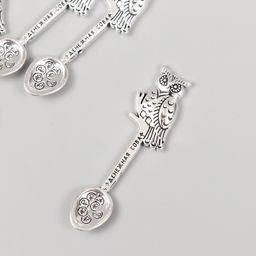 Цена за 5 шт. Сувенир кошельковый металл "Денежная сова" 1,4х5 см