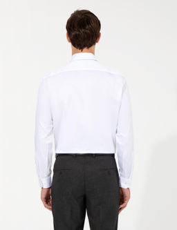 Beyaz Regular Fit Uzun Kollu Klasik G_mlek - Pierre cardin фото 5