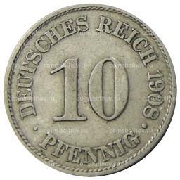 10 пфеннигов 1908 года А Германия