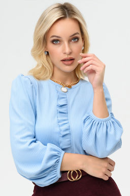 Блузка женская 4219/07/Голубой - Rise фото 4