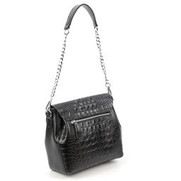 Женская кожаная сумка через плечо под крокодила 0112-1 - Cidirro фото 4