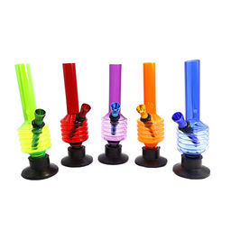 Бонг акриловый Acralik Ребро Адама h-16,5см L-5.5см d-2см высокого качества цвета в ассортименте