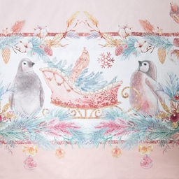 Скатерть новогодняя «Этель» Pink magic, 150×180 см +/-3 см с ГМВО, 100% хлопок