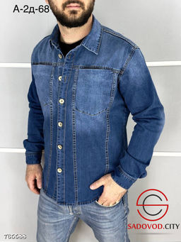 Рубашка джинсовая мужской - Bruno фото 2