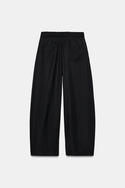PANTAL?N FLUIDO PLIEGUES / Negro - Zara фото 8