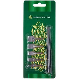 Перья плакатные Greenwich Line, 5шт. + держатель (287857) ширококонечные
