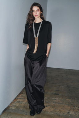 ZW COLLECTION TOP WITH SHOULDER PADS