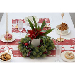 Салфетки сервировочные на стол Доляна «Новый Год», 4 шт., 45×30 см, красные