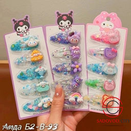 Заколки для волос в стиле аниме 5 шт