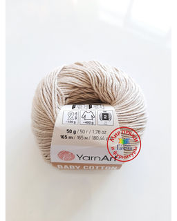 Беби коттон (Baby cotton) пряжа YarnArt 50%хлопок 50%акрил10x50г/165м