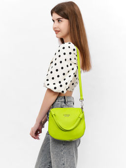 LACCOMA сумка Анжелика-Л815-лайм эко кожа хлопок  фото 7