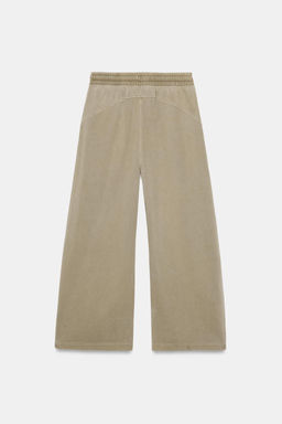 PANTAL?N FELPA EFECTO LAVADO / Beige oscuro - Zara фото 6