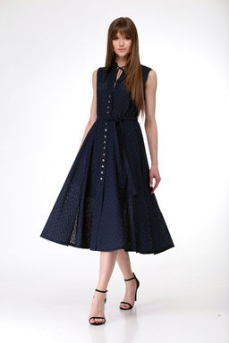 Платье AMORI 9529 синий  фото 2