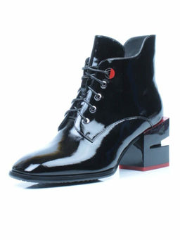 01-C1C3694-21B100M BLACK Ботинки демисезонные женские (натуральная кожа, байка) - Фабричный китай фото 23