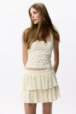 Top halter con bordado ingl?s - H&m фото 2