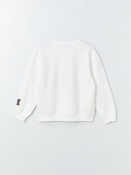 Bisiklet Yaka Minnie Mouse Bask?l? Uzun Kollu K?z ?ocuk Sweatshirt - Waikiki фото 3