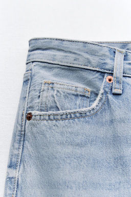 TRF WIDE-LEG MID-RISE FULL LENGTH JEANS - Zara фото 15