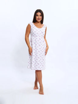 Ночная сорочка женская, цвет белый розовый