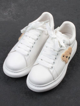 03-X668-1D WHITE Кроссовки женские (натуральная кожа)