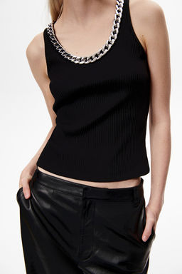 Top de canale con cadena decorativa - H&m фото 2