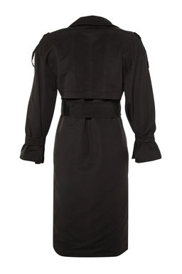 Trendyolmilla Haki Kemerli Ruzgarl?k Detayl? Su Itici Uzun Trenckot TWOSS21TR0005  фото 52