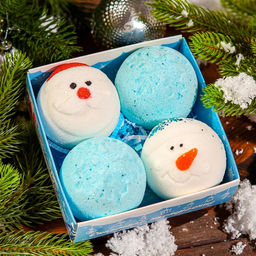 Бомбочки для ванн «Снеговичок», 480 г
