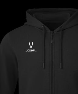 Флисовое худи на молнии JOGEL ESSENTIAL Cotton Fleece FZ Hoodie, черный  фото 4