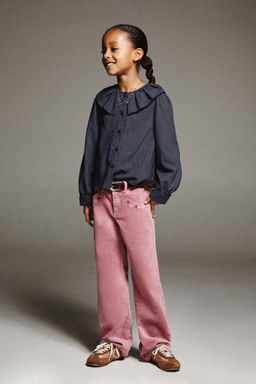 VELVET TROUSERS WITH EMBROIDERED FLOWERS - Zara фото 5