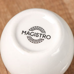 Молочник фарфоровый Magistro Бланш, 120 мл, цвет белый фото 4
