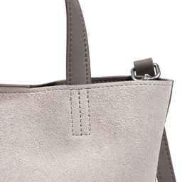 Женская сумка, замша/кожа, MIRONPAN 521215 Светло-серый